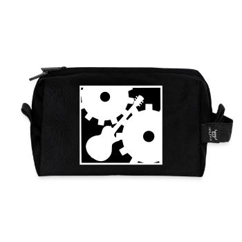 Rock against the Machine - Recycled Toiletry Zip Bag - black - Front