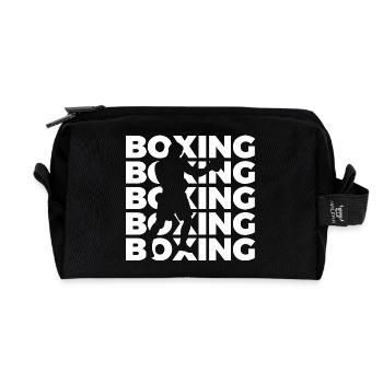 Boxing - Recycelte Kulturtasche - Schwarz - Vorne