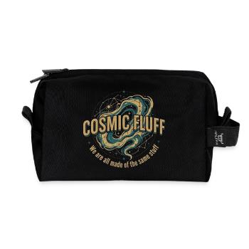 Cosmic Fluff - Recycled Toiletry Zip Bag - black - Front