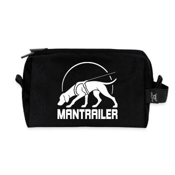 Chiens de recherche Vizsla MANTRAILER Saules chiens - Trousse de toilette en tissu recyclé - noir - Devant