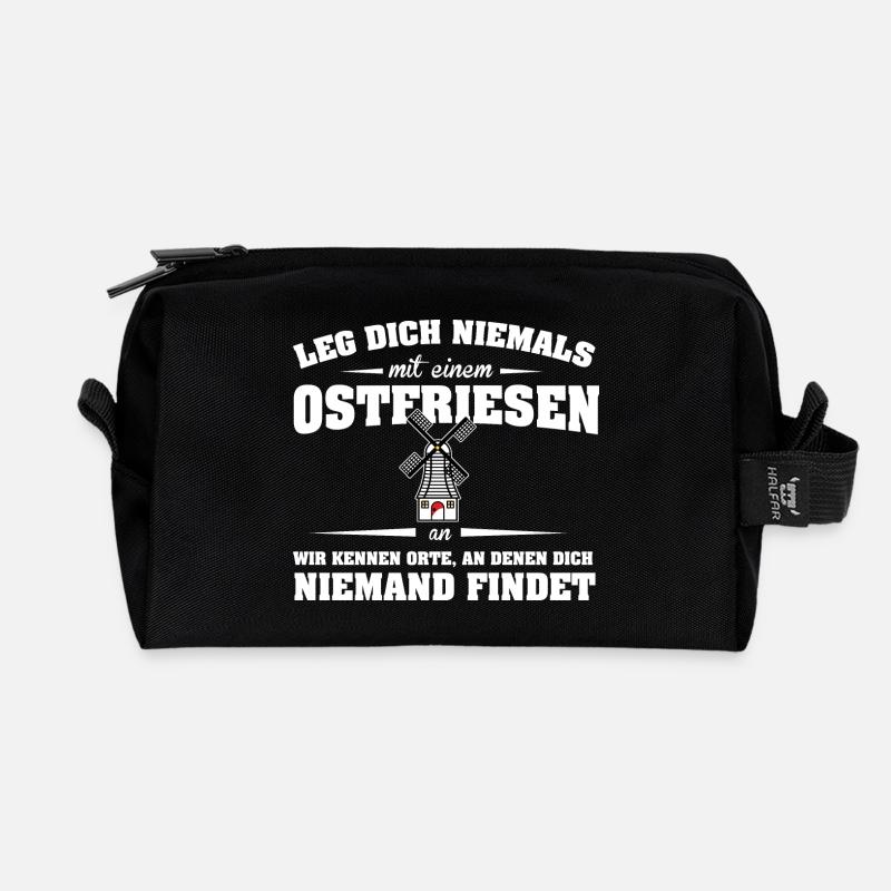 LDN Ostfriesen - Recycelte Kulturtasche - Schwarz