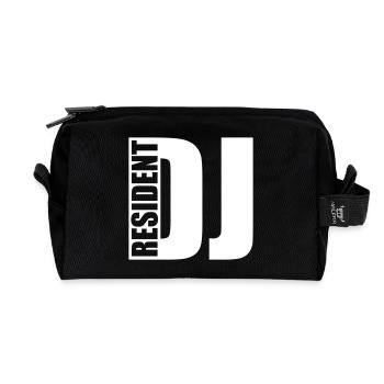 DJ - Recycled Toiletry Zip Bag - black - Front