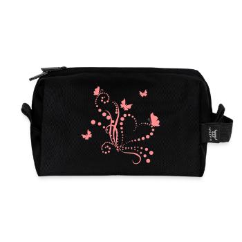 Papillons de jour - Trousse de toilette en tissu recyclé - noir - Devant