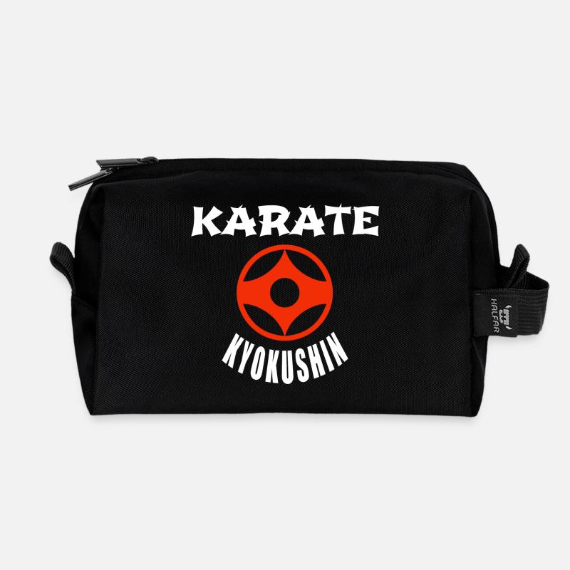Kyokushin Karate - Recycelte Kulturtasche - Schwarz