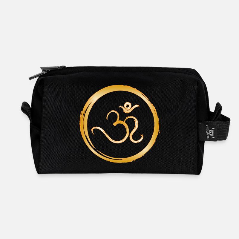 Ohm-Kreis - Recycelte Kulturtasche - Schwarz