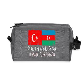 Türkiye Azerbaycan - Recycelte Kulturtasche - Anthrazit - Vorne