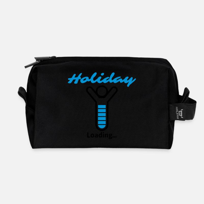 Holiday Loading... - Recycelte Kulturtasche - Schwarz