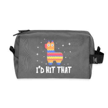 I'd Hit That - Recycelte Kulturtasche - Anthrazit - Vorne