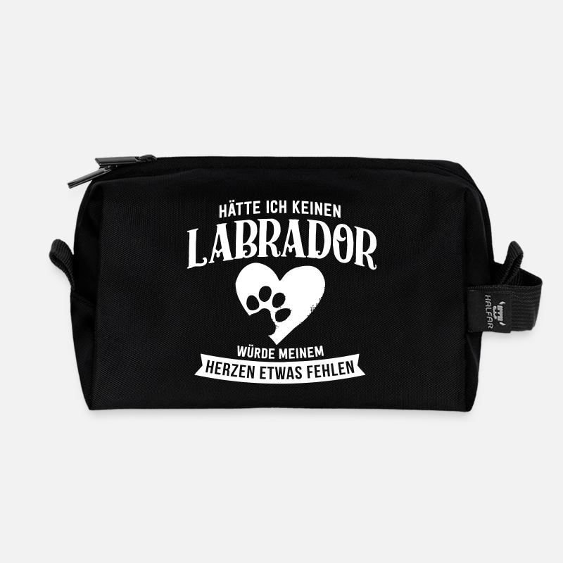 NO LABRADOR - Recycled Toiletry Zip Bag - black