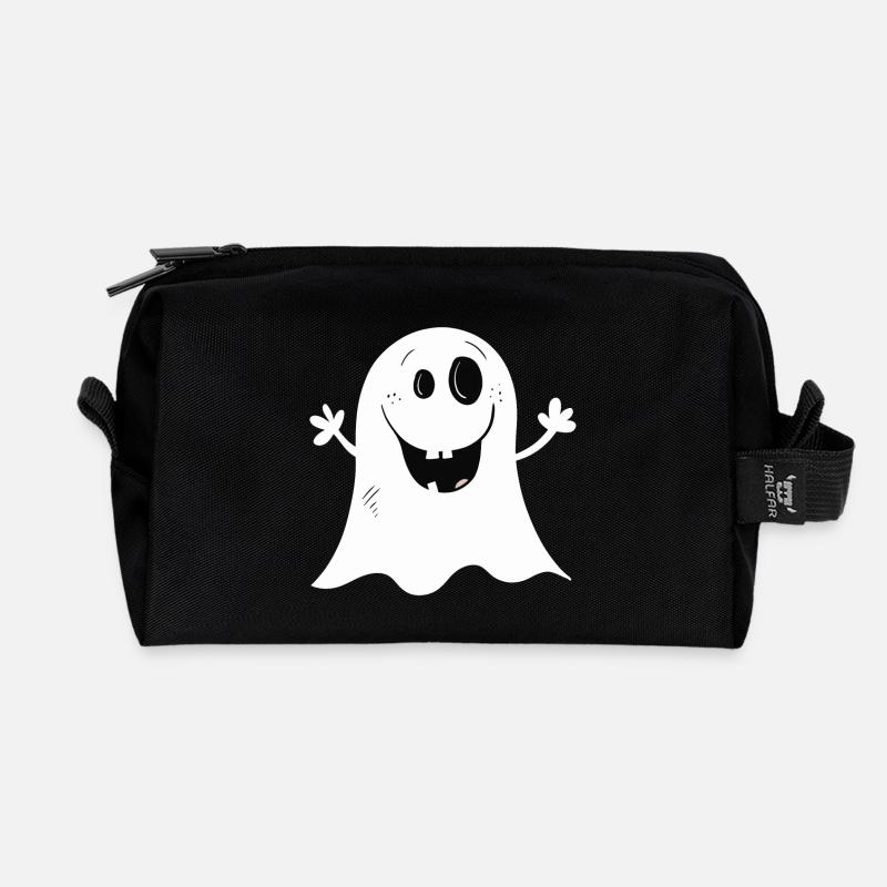 Cooles Kleines Gespenst I Halloween - Recycelte Kulturtasche - Schwarz
