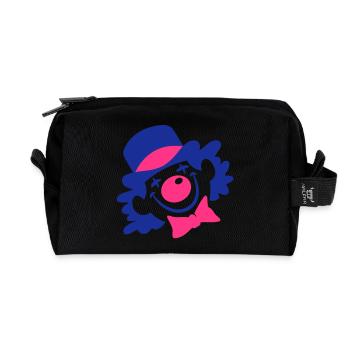 Ein Clown-Gesicht - Recycelte Kulturtasche - Schwarz - Vorne