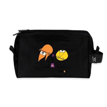 Shadoks pump 02 - Recycled Toiletry Zip Bag - black - Front