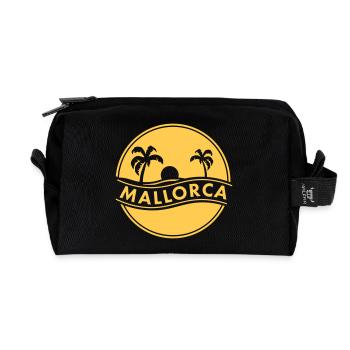 Mallorca - Recycelte Kulturtasche - Schwarz - Vorne
