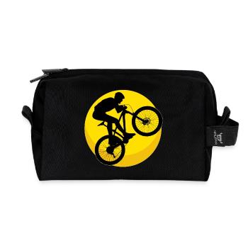 Mountainbike - Mountainbiking - Recycelte Kulturtasche - Schwarz - Vorne