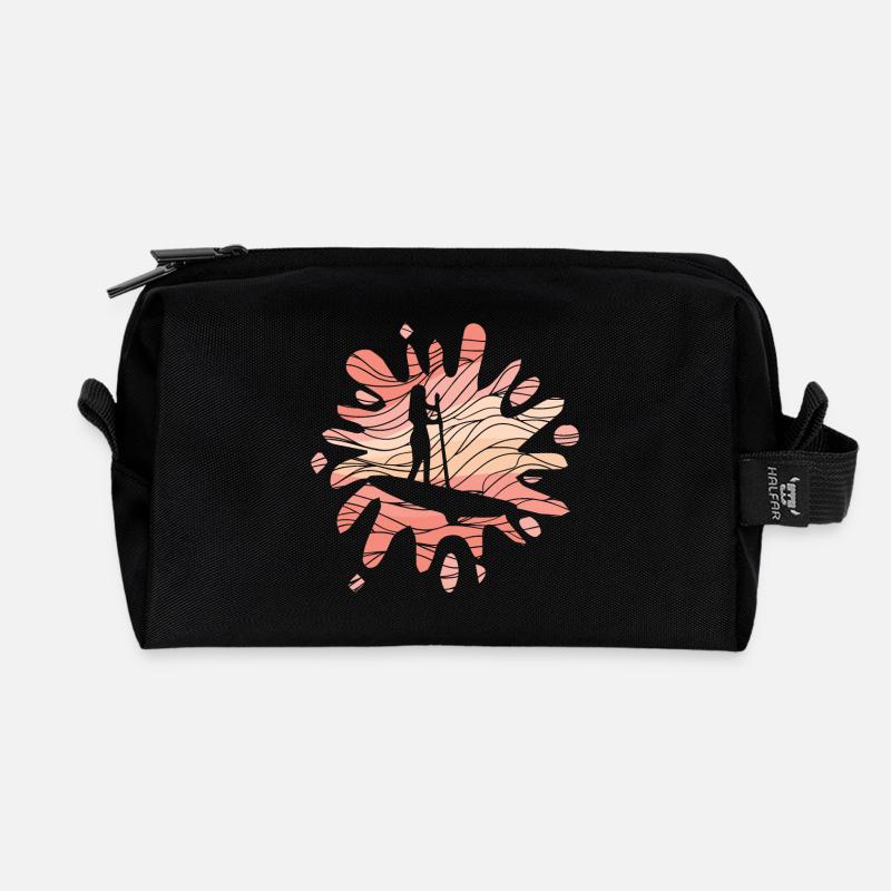 SUP Girl - Recycelte Kulturtasche - Schwarz