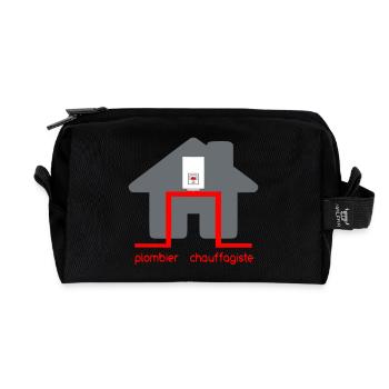 Heizungsinstallateur - Recycelte Kulturtasche - Schwarz - Vorne