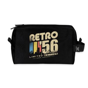 Rétro 1956 Classique Vintage Cadeau d’anniversaire - Trousse de toilette en tissu recyclé - noir - Devant