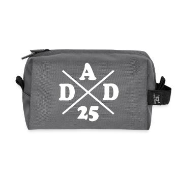 Dad 25 - Recycelte Kulturtasche - Anthrazit - Vorne