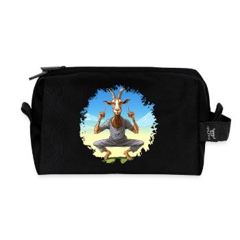 Yogi Steinbock - Recycelte Kulturtasche - Schwarz - Vorne