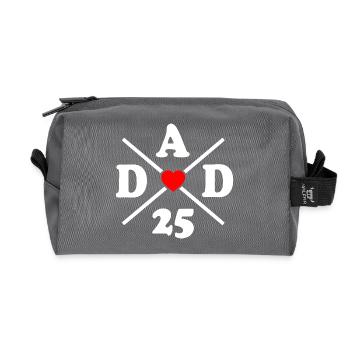 Dad 2025 - Recycelte Kulturtasche - Anthrazit - Vorne