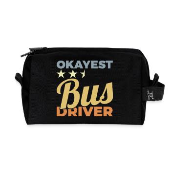 Durchschnittlicher Busfahrer - Recycelte Kulturtasche - Schwarz - Vorne