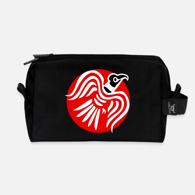 Viking Raven - Recycled Toiletry Zip Bag - black
