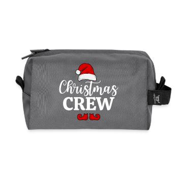 Équipage de Noël - Trousse de toilette en tissu recyclé - anthracite - Devant