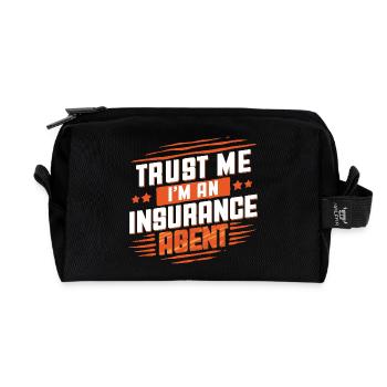 Courtier d’assurance Courtier d’assurance - Trousse de toilette en tissu recyclé - noir - Devant