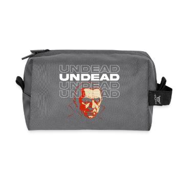 Classic Dracula Movie Tribute Design - Recycled Toiletry Zip Bag - anthracite - Front