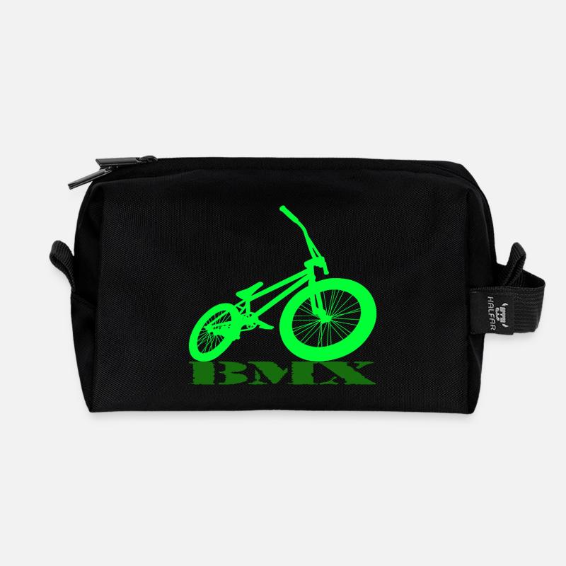 Vélo BMX - Trousse de toilette en tissu recyclé - noir