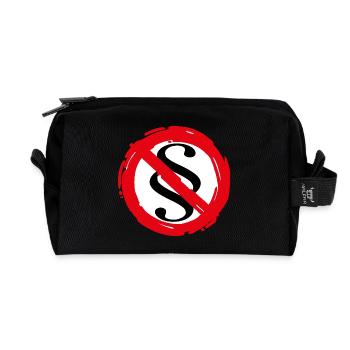 Paragraph - In the name of the people - Recycled Toiletry Zip Bag - black - Front