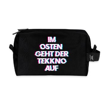 Hardtekk Tekk - Trousse de toilette en tissu recyclé - noir - Devant