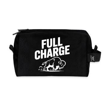 Full Charge - Recycled Toiletry Zip Bag - black - Front