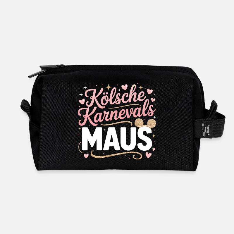 Kölsche Karnevalsmaus Karneval Köln Kölner Maus - Recycelte Kulturtasche - Schwarz