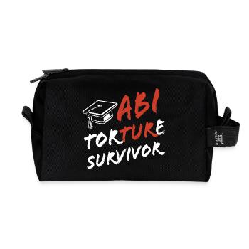 Abi Torture Survivor - Es war eine Folter - Recycled Toiletry Zip Bag - black - Front