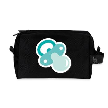 Pacifier - Recycled Toiletry Zip Bag - black - Front