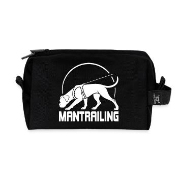 Boxer Mantrailing Dog Sport Dogs Wilsigns - Recycled Toiletry Zip Bag - black - Front