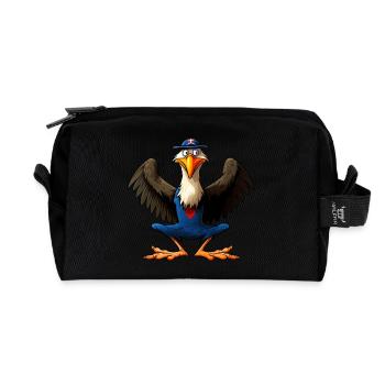 Adler Yoga / Yogi Adler - Recycled Toiletry Zip Bag - black - Front
