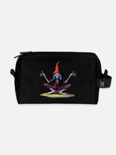 Hexen Yoga - Recycelte Kulturtasche - Schwarz