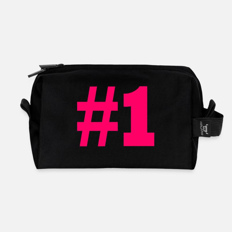 #1 - Recycelte Kulturtasche - Schwarz