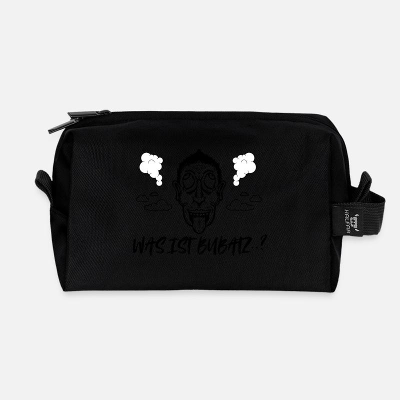 What is Bubatz? - Recycled Toiletry Zip Bag - black