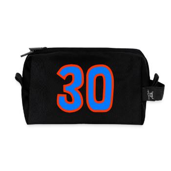 30. 30 YEARS. 30th ANNIVERSARY. 30 YEARS ANNIVERSARY. - Recycled Toiletry Zip Bag - black - Front