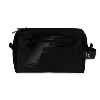 Gun - Recycled Toiletry Zip Bag - black - Front