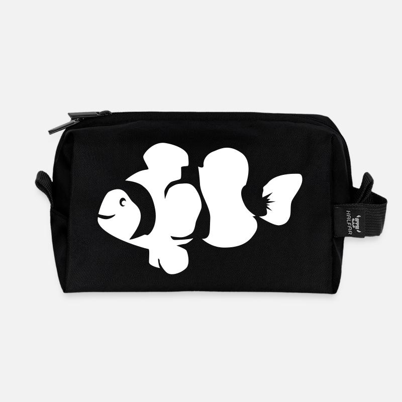 Clownfish - Recycled Toiletry Zip Bag - black