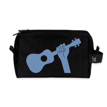 Musique Ukulele Arm Heavy Metal Rocker - Trousse de toilette en tissu recyclé - noir - Devant