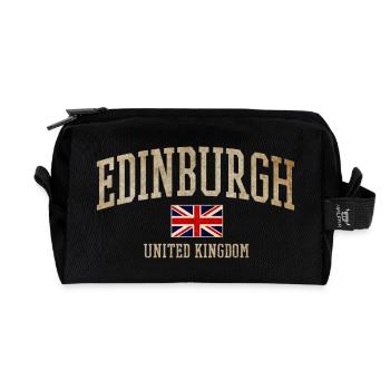 Edinburgh Vintage Union Flag - Recycelte Kulturtasche - Schwarz - Vorne