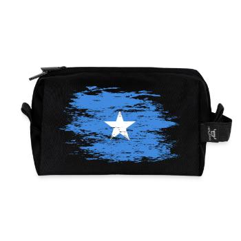 Somalia Flagge used - Recycelte Kulturtasche - Schwarz - Vorne