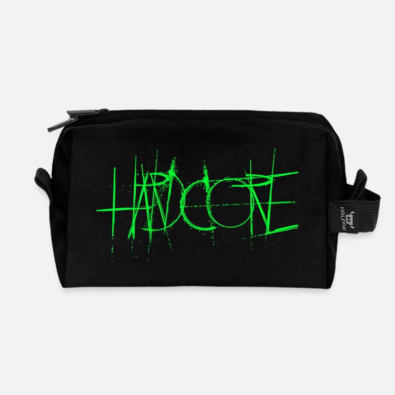 Hardcore - Recycled Toiletry Zip Bag - black
