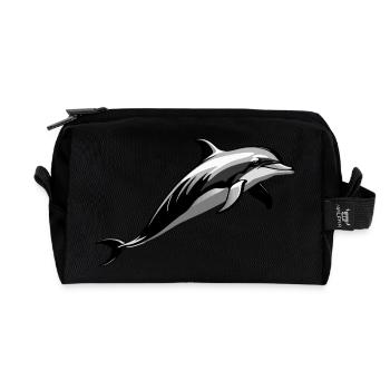 Dauphin - Mignon Ocean Pet Design - Trousse de toilette en tissu recyclé - noir - Devant