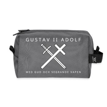 Gustav II Adolf - Recycled Toiletry Zip Bag - anthracite - Front